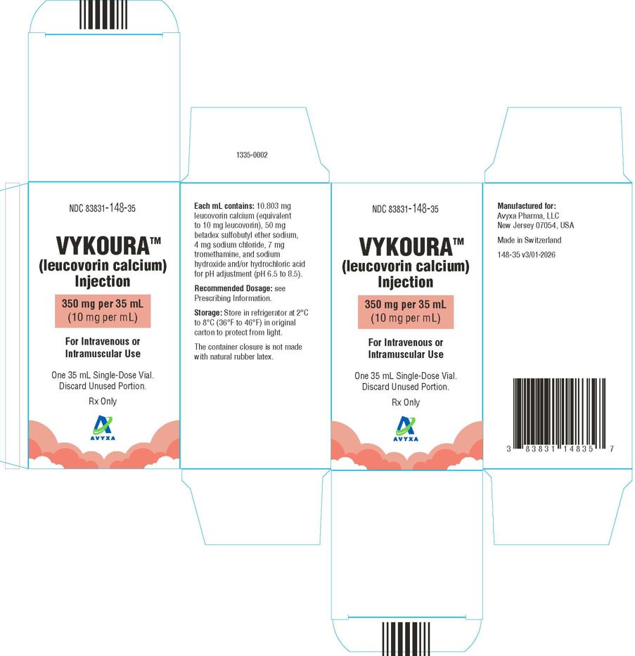 VYKOURA (leucovorin) Injection, 350 mg/35 mL -Carton Label