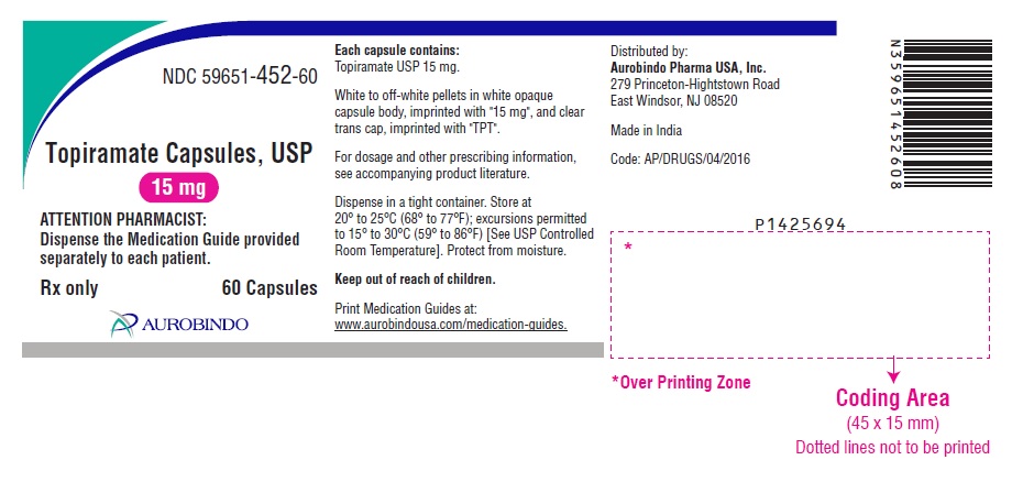 PACKAGE LABEL-PRINCIPAL DISPLAY PANEL - 15 mg (60 Capsules Bottle)