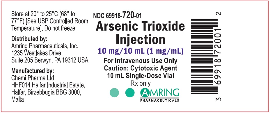Arsenic trioxide Injection 1 mg/mL, 10 x 10 mL Ampules Carton, Part 1 of 2
