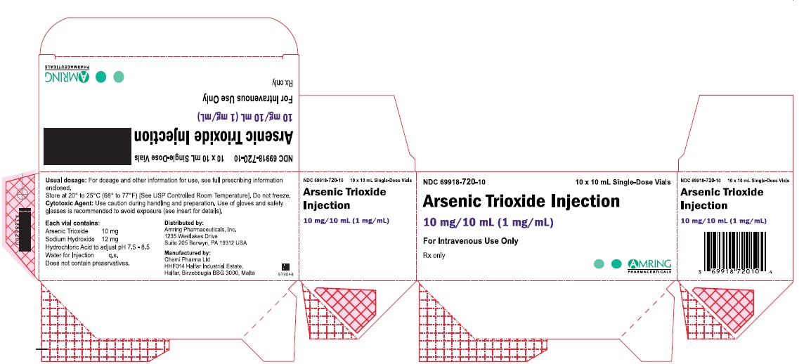 Arsenic trioxide Injection 1 mg/mL, 10 x 10 mL Ampules Carton, Part 2 of 2
