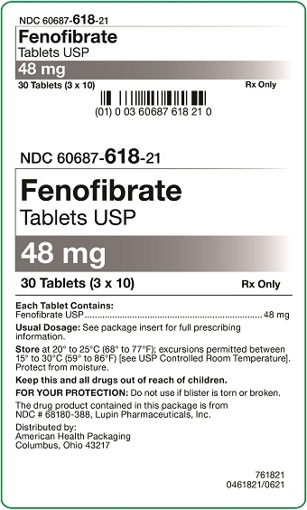 48 mg Fenofibrate Tablets Carton