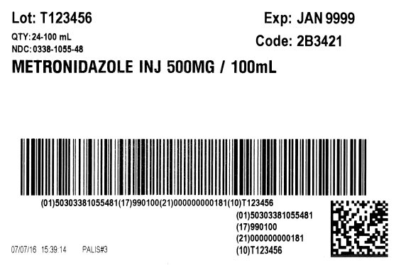 Metronidazole serialization carton label 2B3421