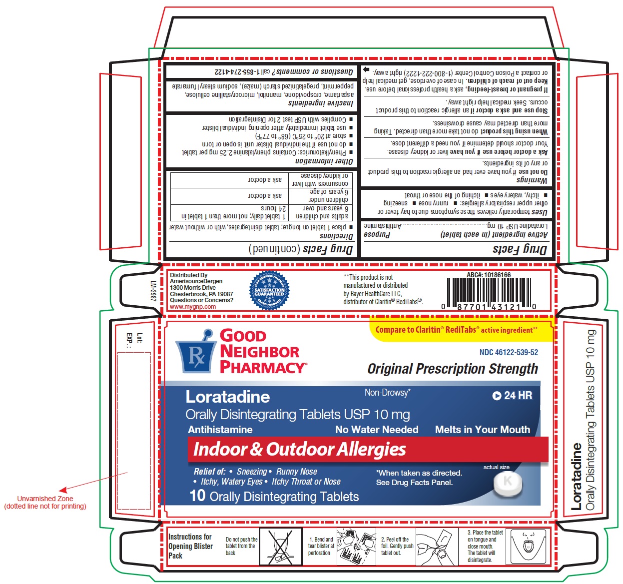 PACKAGE LABEL-PRINCIPAL DISPLAY PANEL - 10 mg, Blister Carton 10 (1 X 10) Orally Disintegrating Tablets
