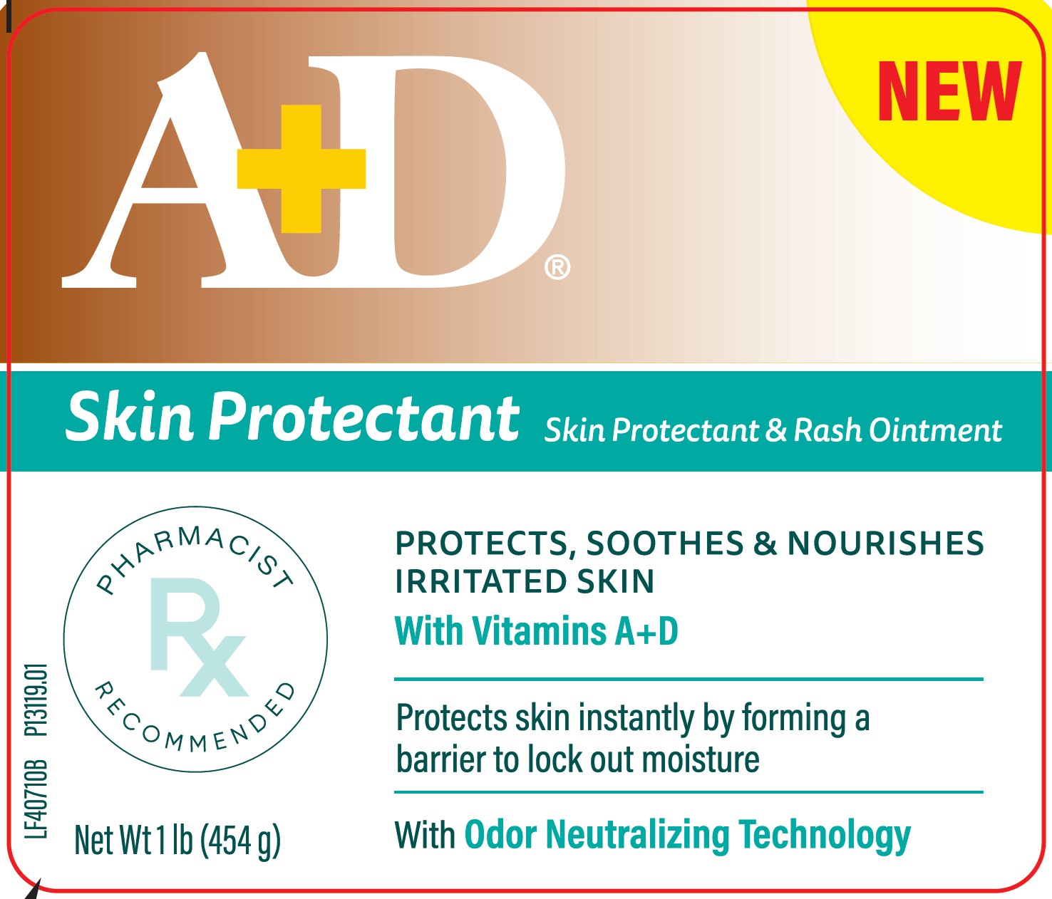label A+D Skin Protectant 1LB