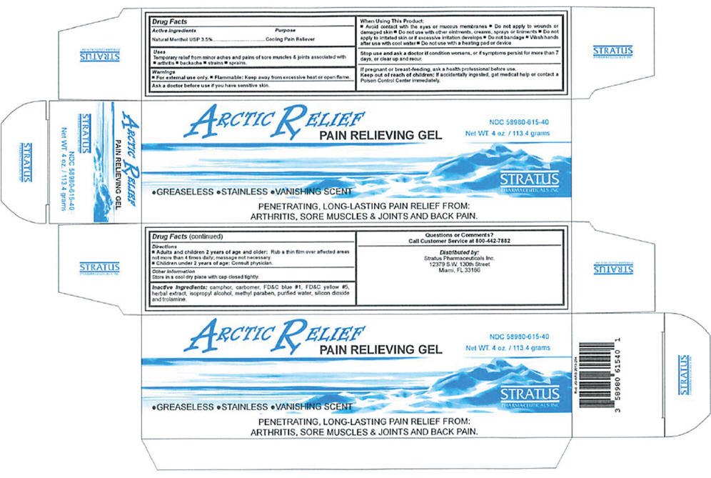 ARCTIC RELIEF- menthol, unspecified form gel