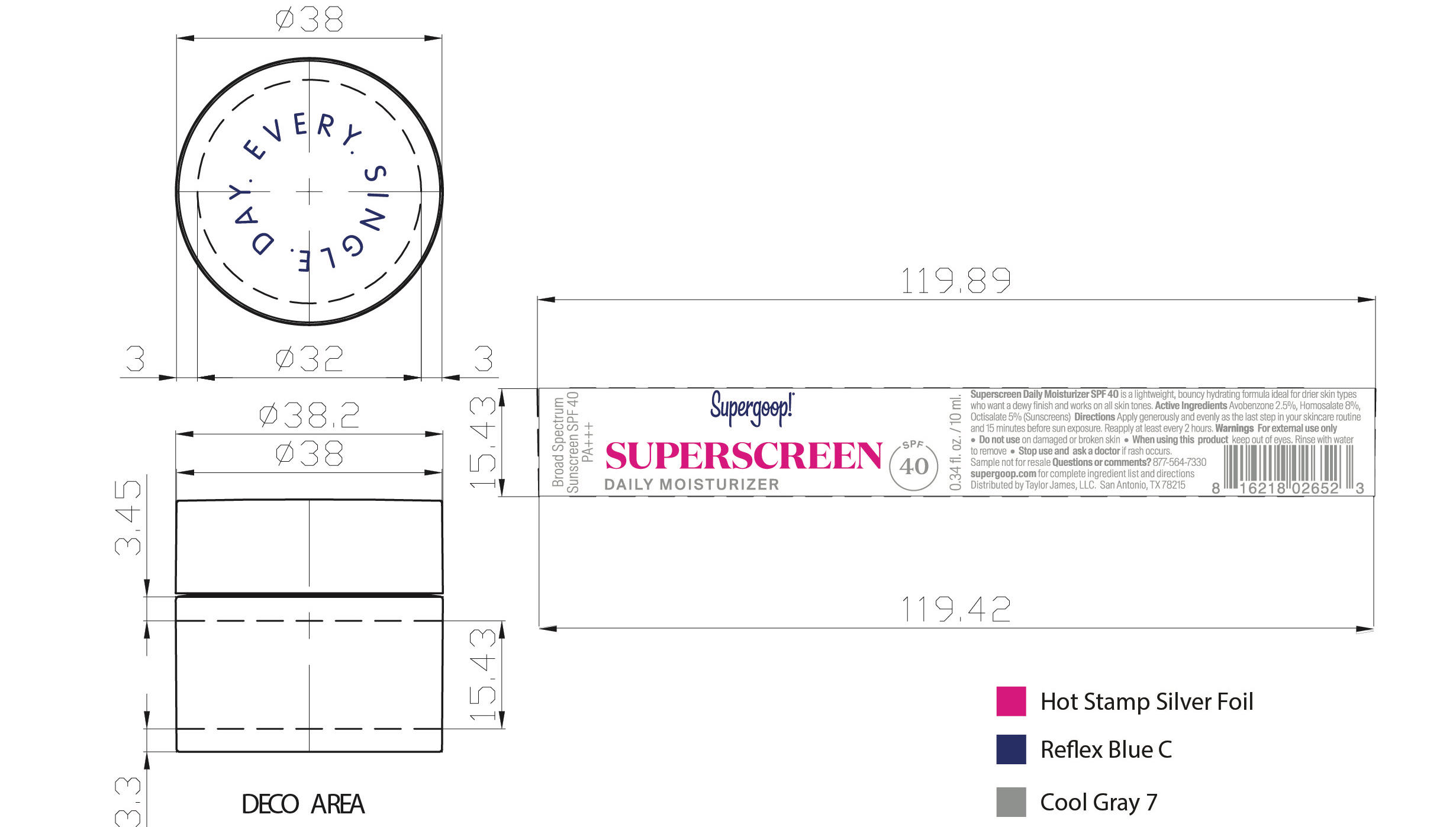 Superscreen Daily Moisturizer SPF 40