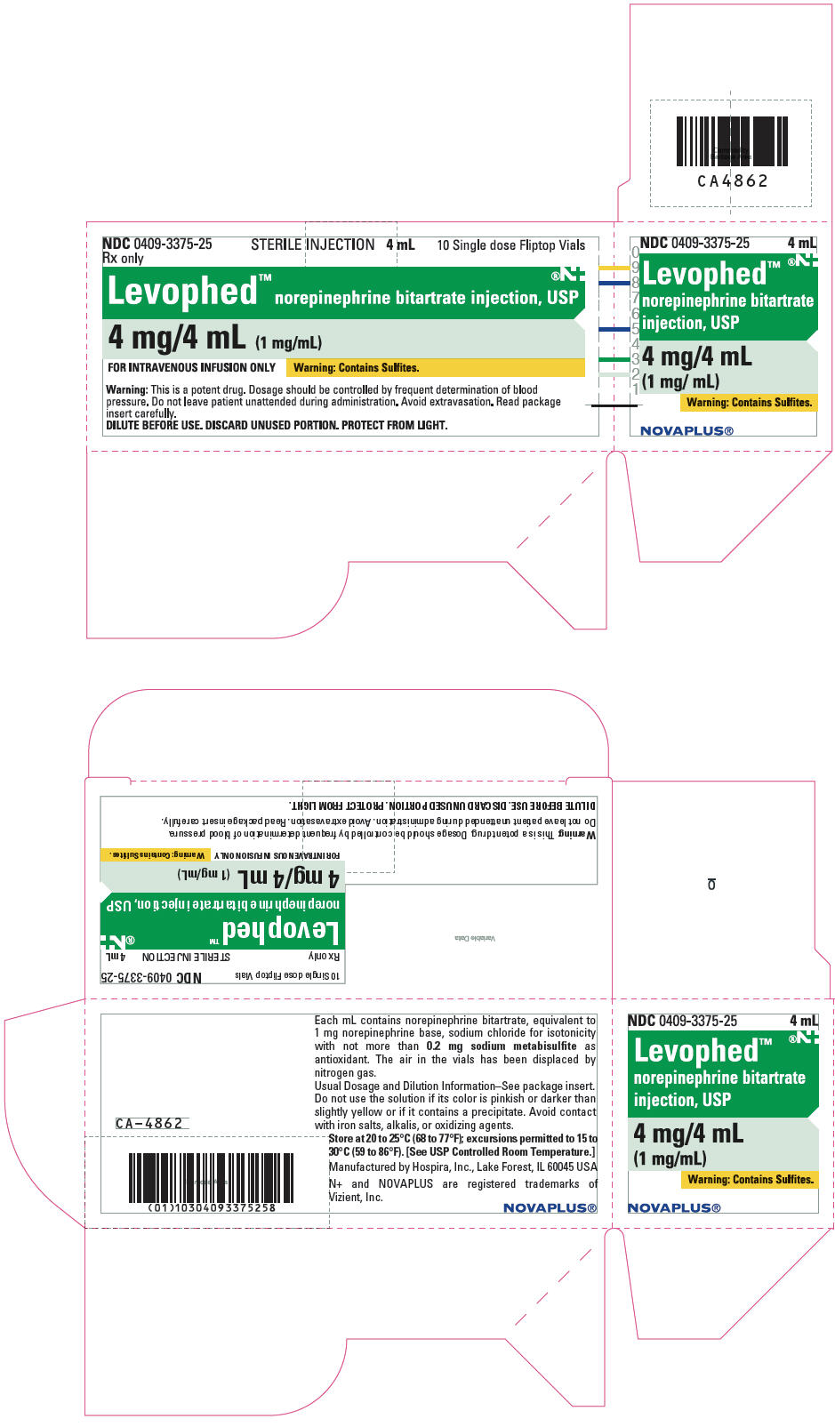 PRINCIPAL DISPLAY PANEL - 4 mL Vial Carton