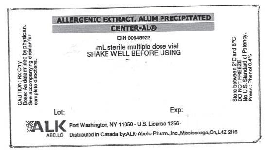 Allergenic Extract, Alum Precipitated
Center-AL®
ALK ABELLO
