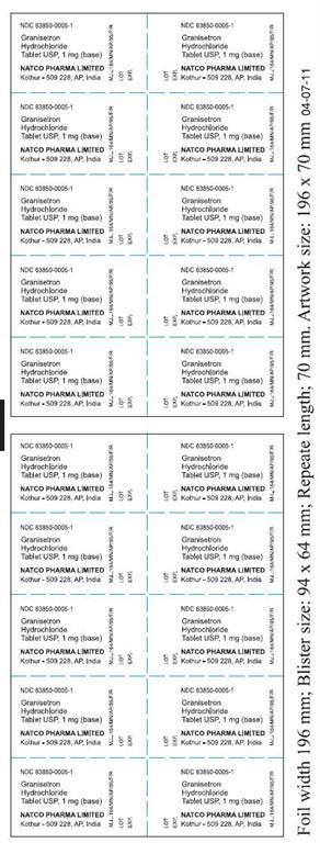 Granisetron hydrochloride 1 mg _blister of 2x20's