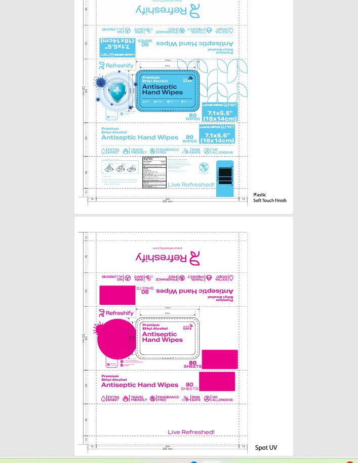Drug part 80 count wipes