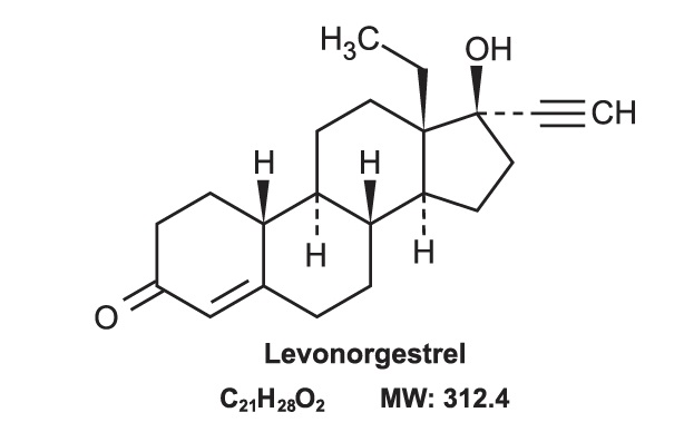 Levonorgestrel Structural Formula