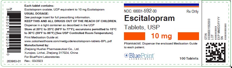 Bottle Label Escitalopram Tablets 10mg 100s Rev 032023