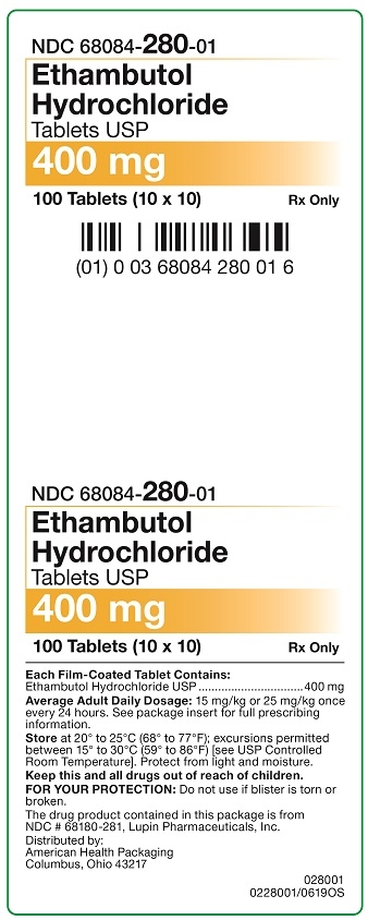 400 mg Ethambutol Tablet Carton