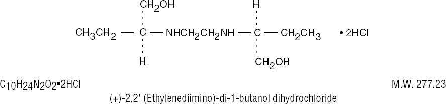 Ethambutol hydrochloride 400 mg label