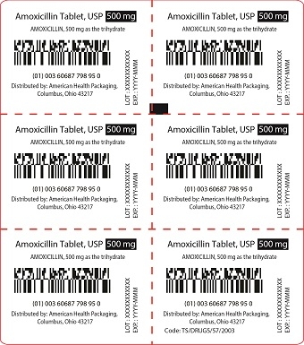 500 mg Amoxicillin Tablet Blister