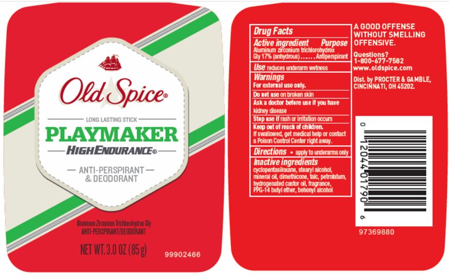 OLD SPICE PLAYMAKER HIGH ENDURANCE aluminum zirconium