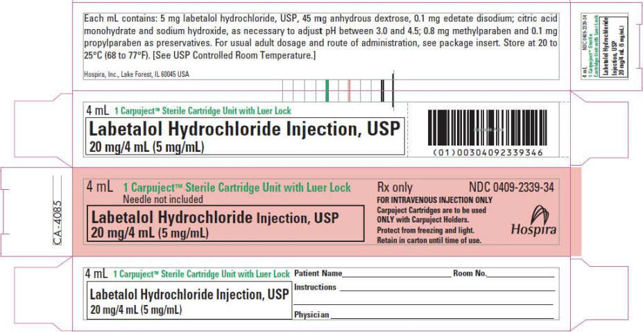 Labetalol Hydrochloride (Almaject, Inc.): FDA Package Insert, Page 5