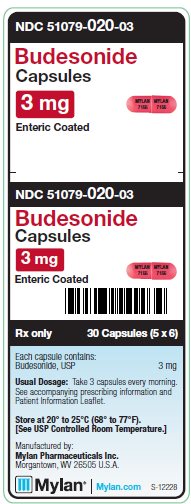 Budesonide 3 mg Capsules Unit Carton Label