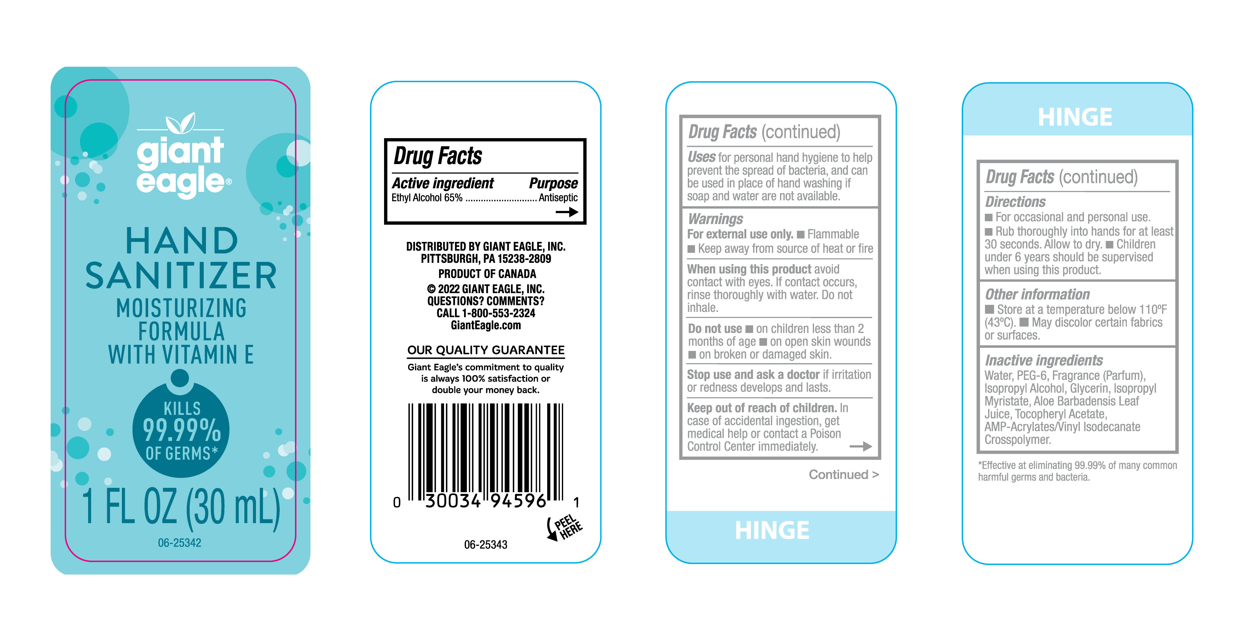 Hand Sanitizer with Pump 1oz