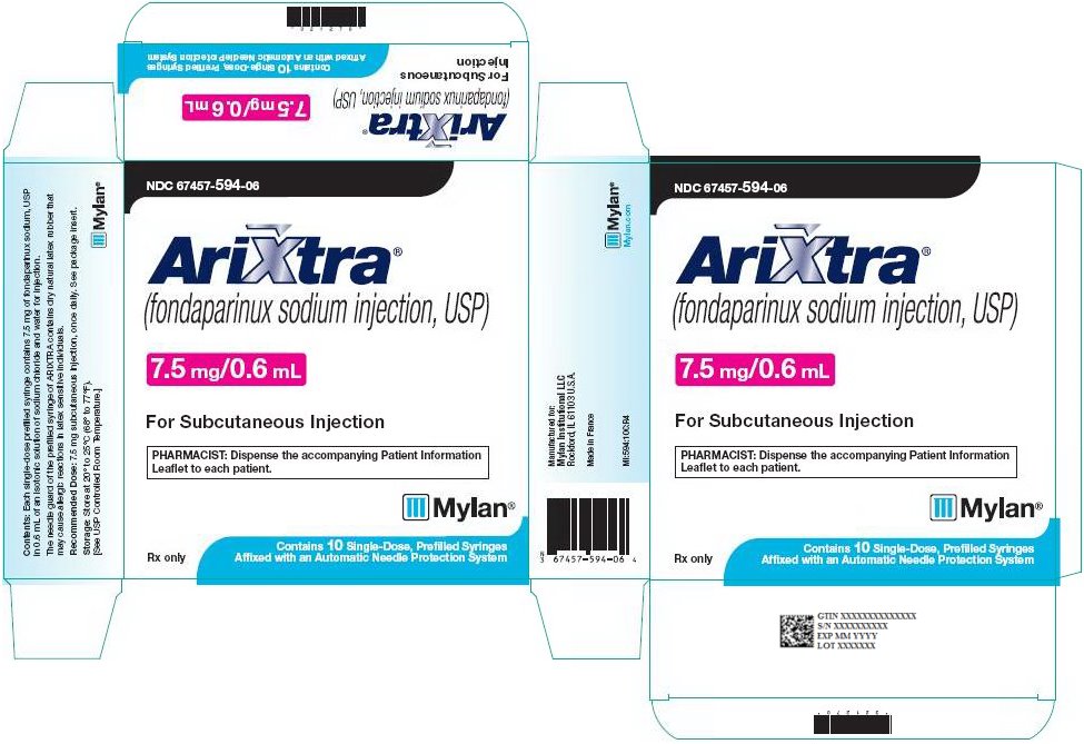 Arixtra Injection 7.5 mg/0.6 mL Carton Label
