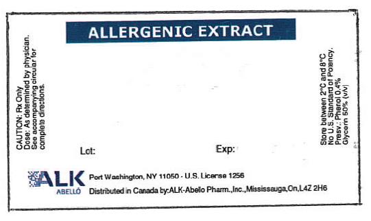 Allergenic Extracts
Lot:	Exp:
ALK ABELLO
