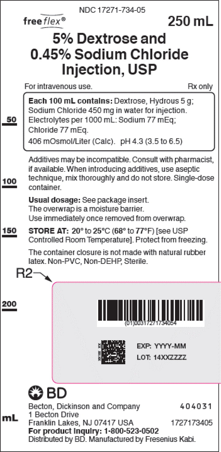 PACKAGE LABEL - PRINCIPAL DISPLAY – Dextrose and Sodium Chloride 250mL Bag Label
