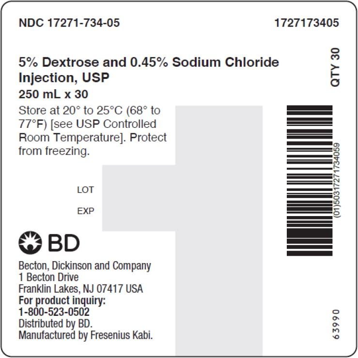 PACKAGE LABEL - PRINCIPAL DISPLAY – Dextrose and Sodium Chloride 250mL Shipper Label
