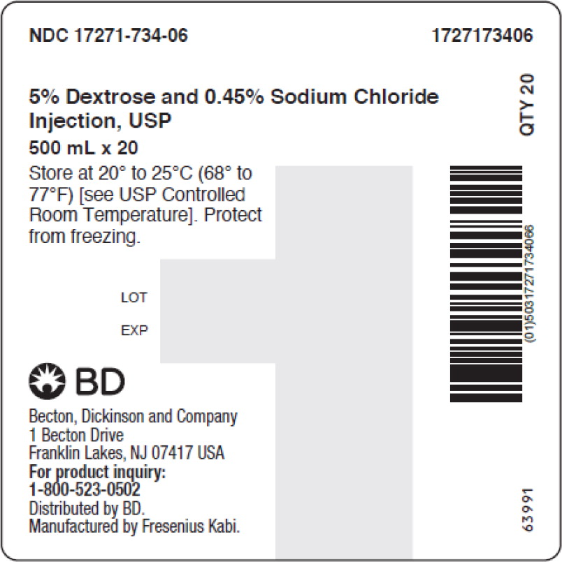 PACKAGE LABEL - PRINCIPAL DISPLAY – Dextrose and Sodium Chloride 500mL Shipper Label
