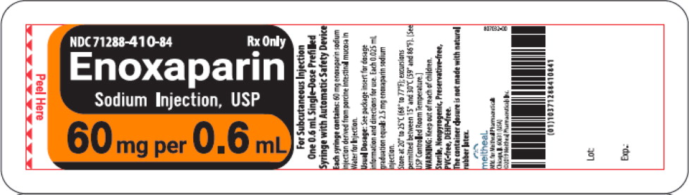 Principal Display Panel – Enoxaparin Sodium Injection, USP 60 mg Blister Pack Label
