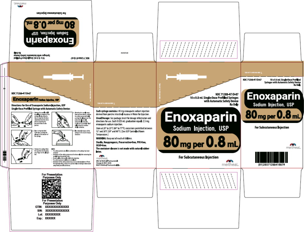 Principal Display Panel – Enoxaparin Sodium Injection, USP 80 mg Carton
