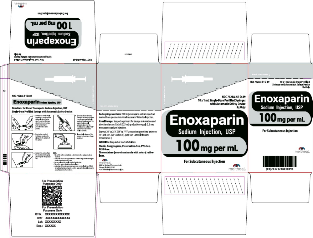 Principal Display Panel – Enoxaparin Sodium Injection, USP 100 mg Carton
