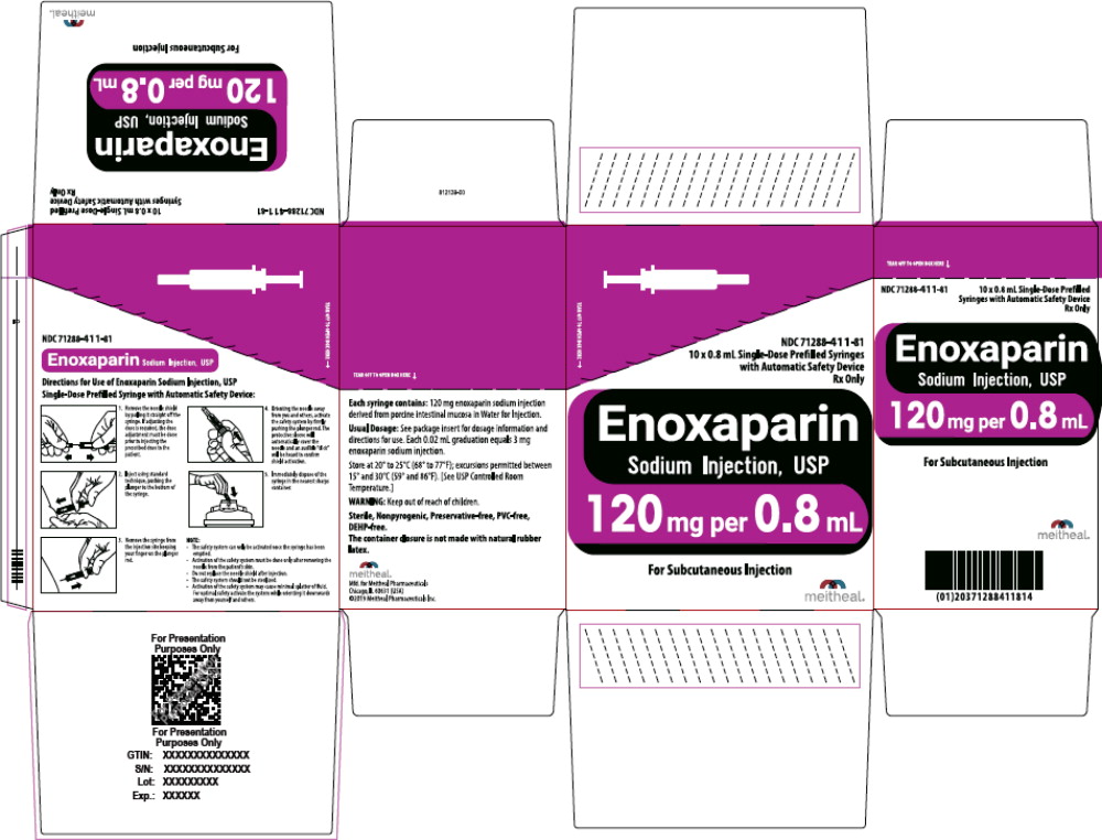 Principal Display Panel – Enoxaparin Sodium Injection, USP 120 mg Carton
