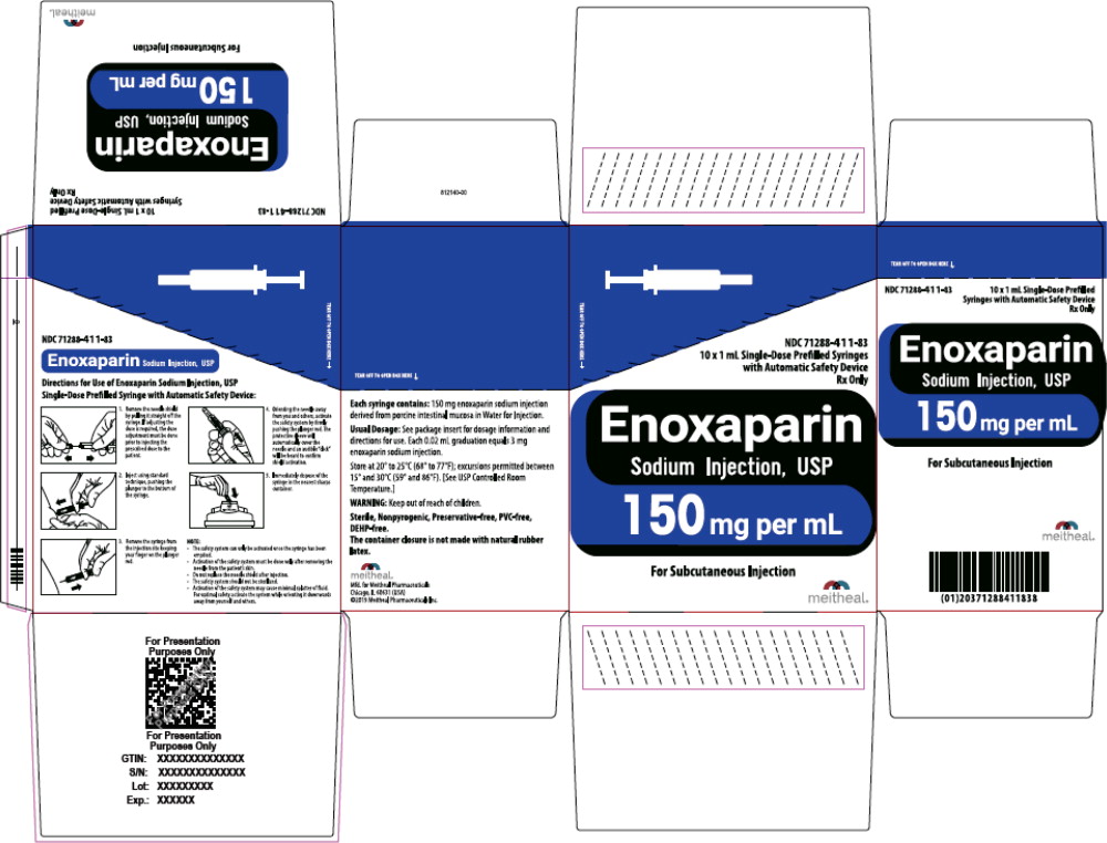 Principal Display Panel – Enoxaparin Sodium Injection, USP 150 mg Carton
