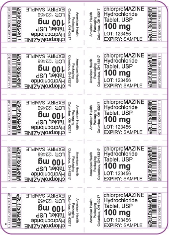 100 mg Chlorpromazine HCl Tablet Blister