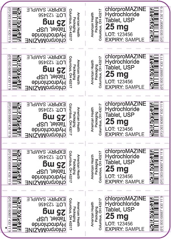 25 mg Chlorpromazine HCl Tablet Blister