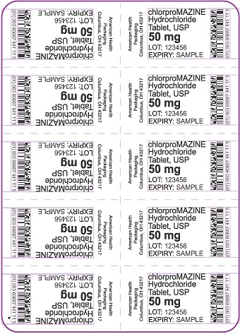 50 mg Chlorpromazine HCl Tablet Blister