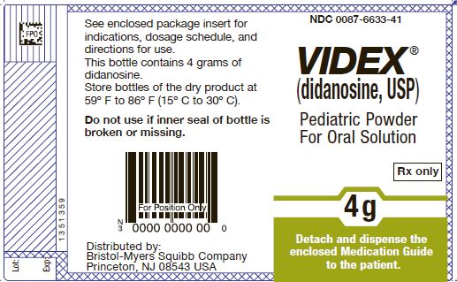 Videx 4g Bottle Label