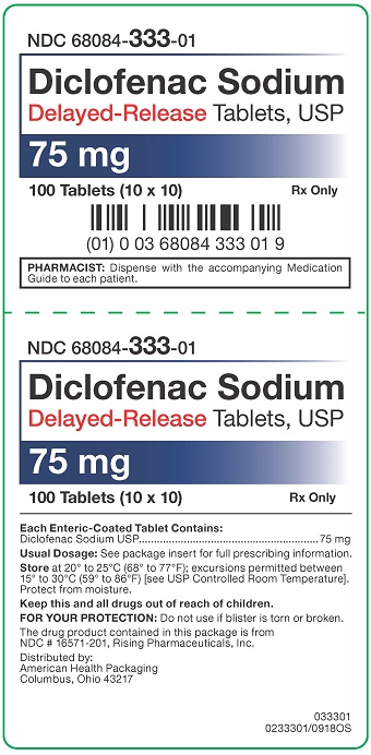 75 mg Diclofenac Sodium DR Tablets Carton