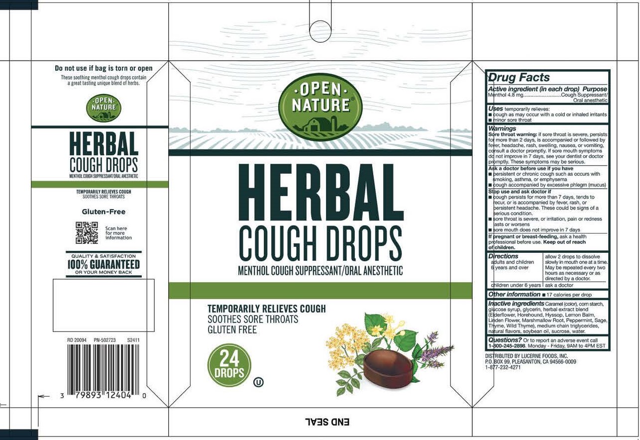 Open Nature Herbal 24ct Cough Drops