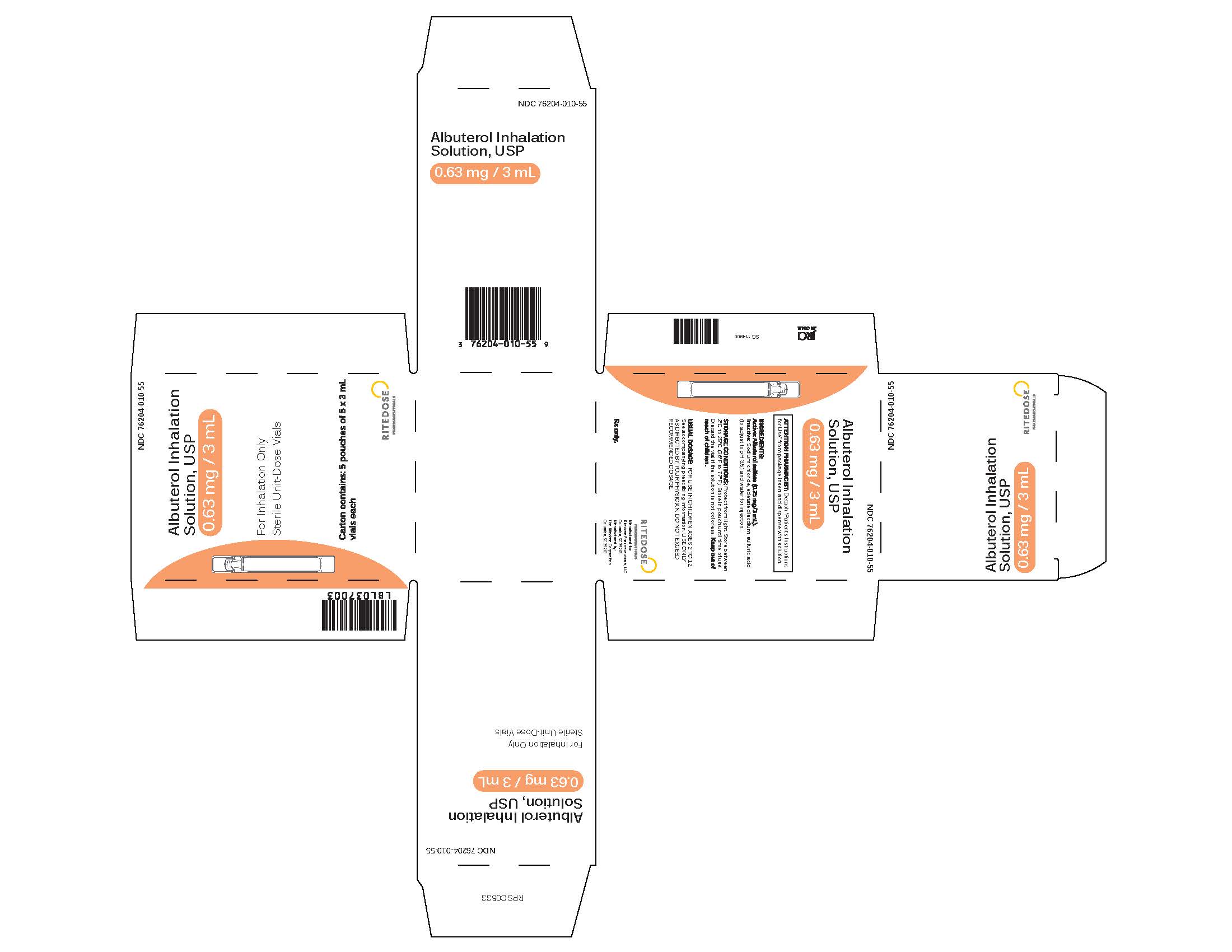 0.63 mg 25 count cards carton