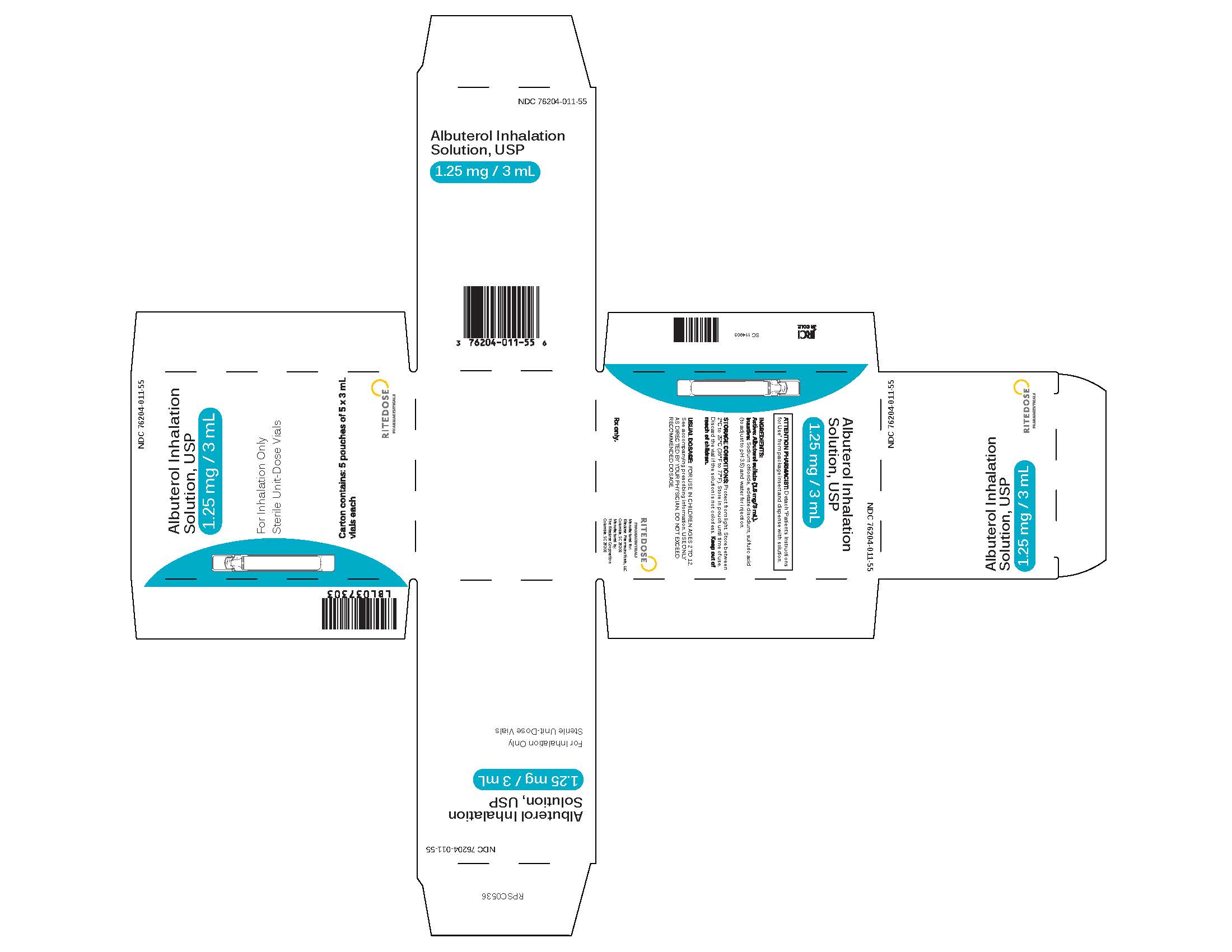 1.25 mg 25 count cards carton
