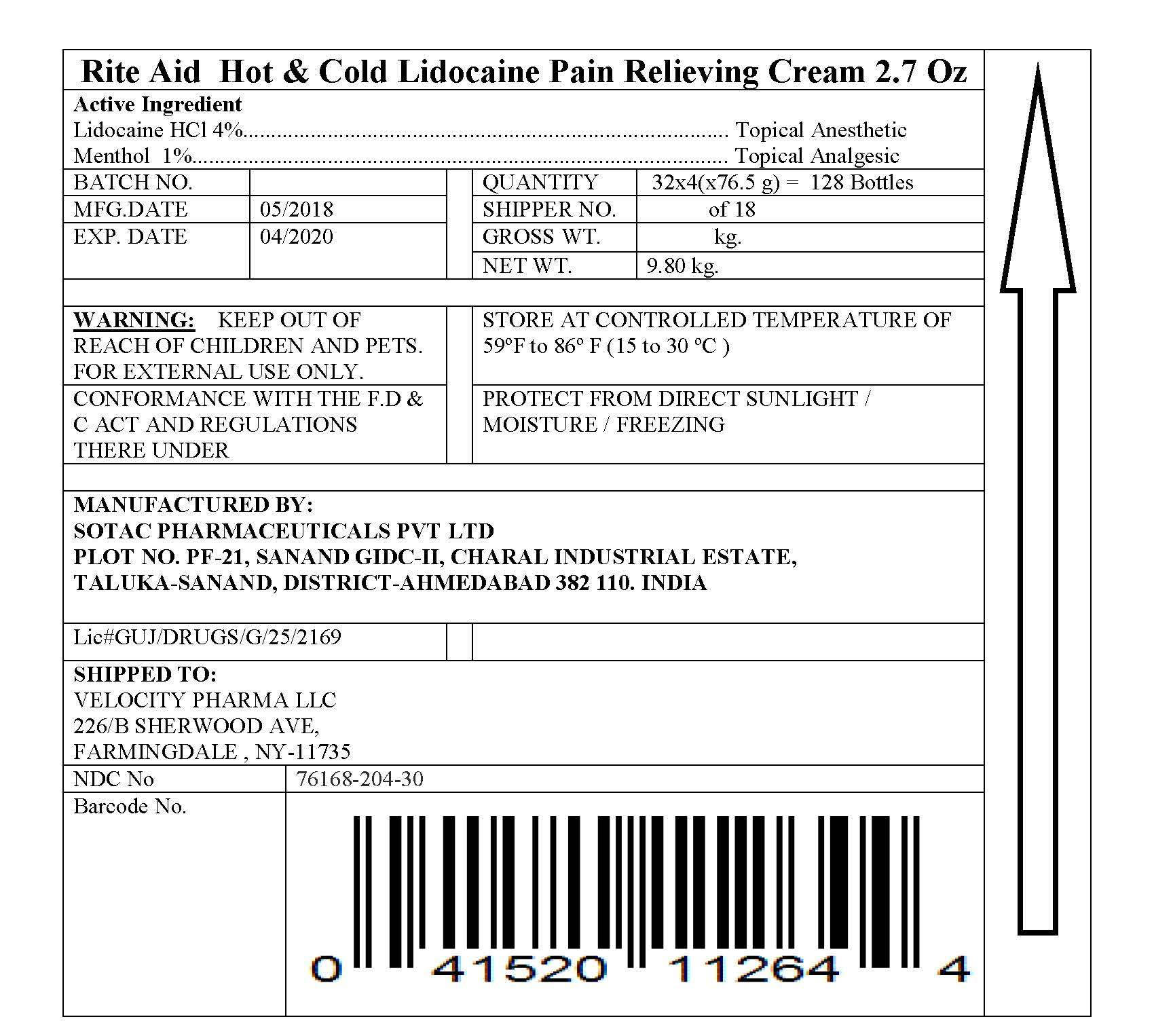 rite aid cream