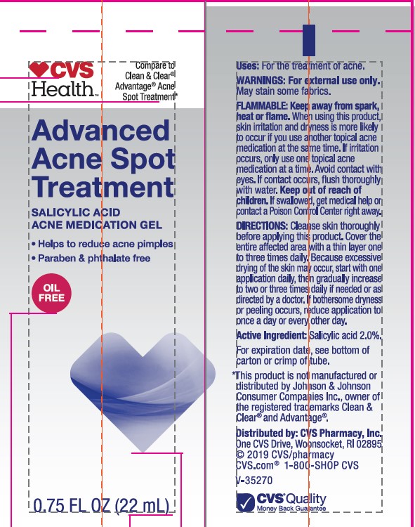 CVS HEALTH ADVANCED ACNE SPOT TREATMENT salicylic acid gel