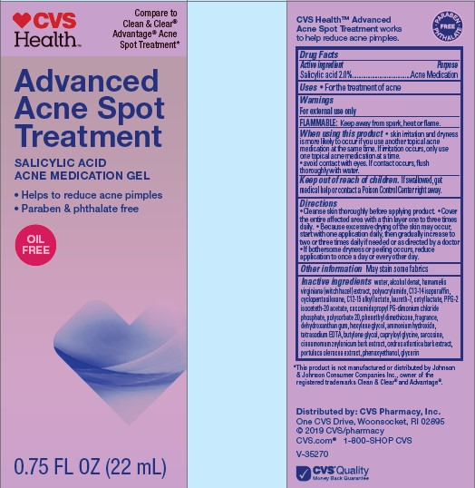 CVS HEALTH ADVANCED ACNE SPOT TREATMENT salicylic acid gel