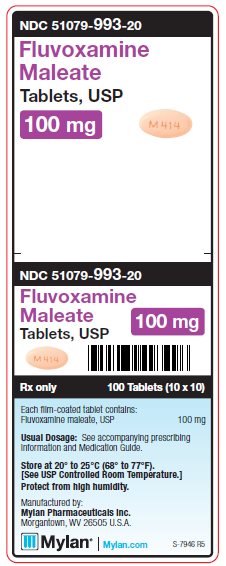 Fluvoxamine Maleate 100 mg Tablets Unit Carton Label