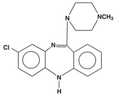 Clozapine Structural Formula