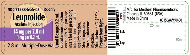 PACKAGE LABEL.PRINCIPAL DISPLAY PANEL Leuprolide Acetate Injection Vial Label