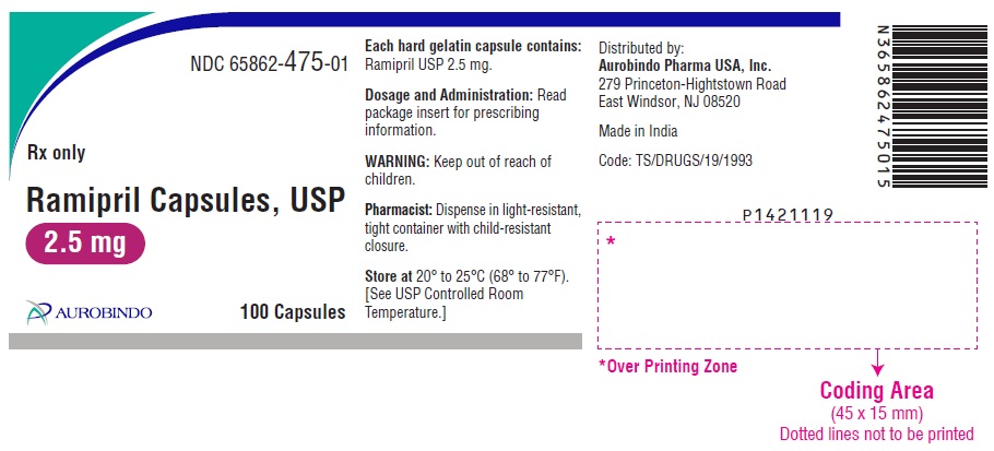 PACKAGE LABEL-PRINCIPAL DISPLAY PANEL - 2.5 mg (100 Capsule Bottle)