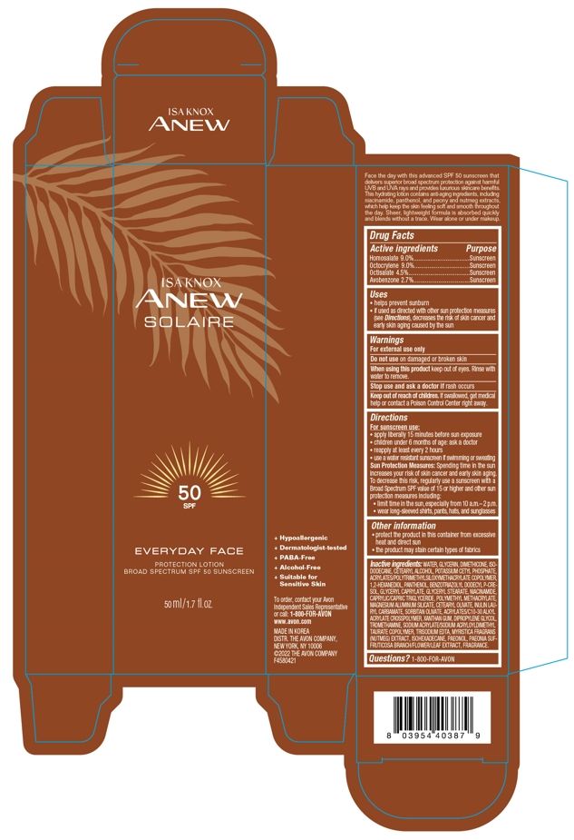 Isa Knox Anew Solaire Everyday Face Protection Lotion Broad Spectrum SPF 50 Sunscreen