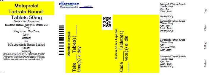 Metoprolol Tartrate Round-Tablets 50mg